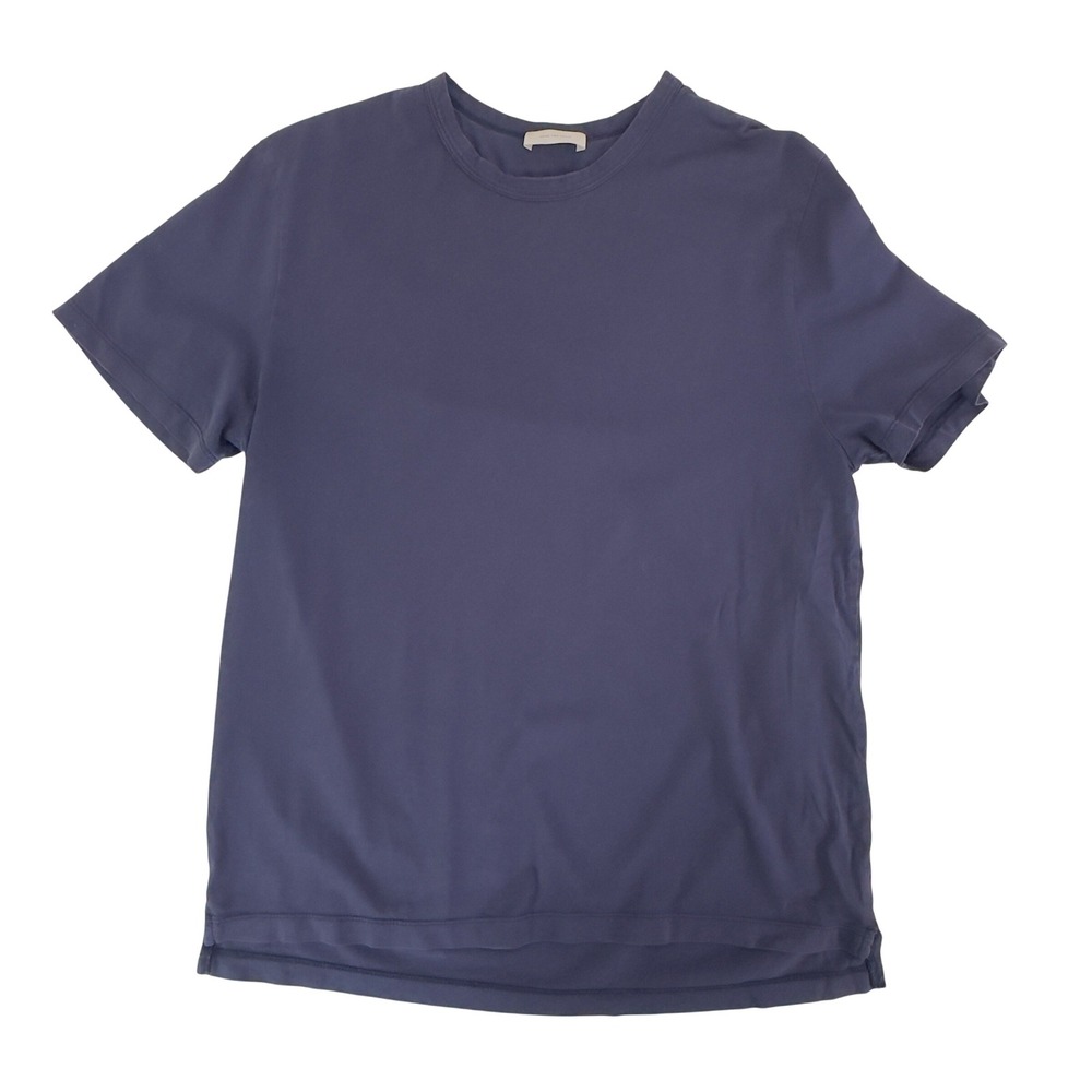 Italic T-Shirt Navy Blue 100% Cotton - Medium